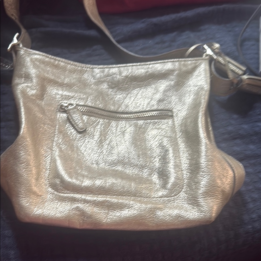 Coach Metallic Gold Crossbody Bag